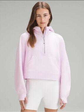 Lululemon Scuba Oversized Half-Zip Hoodie - Meadowsweet Pink